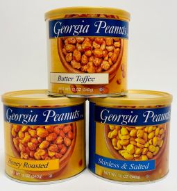 Sensational Cans of Georgia Peanuts ($7.50)